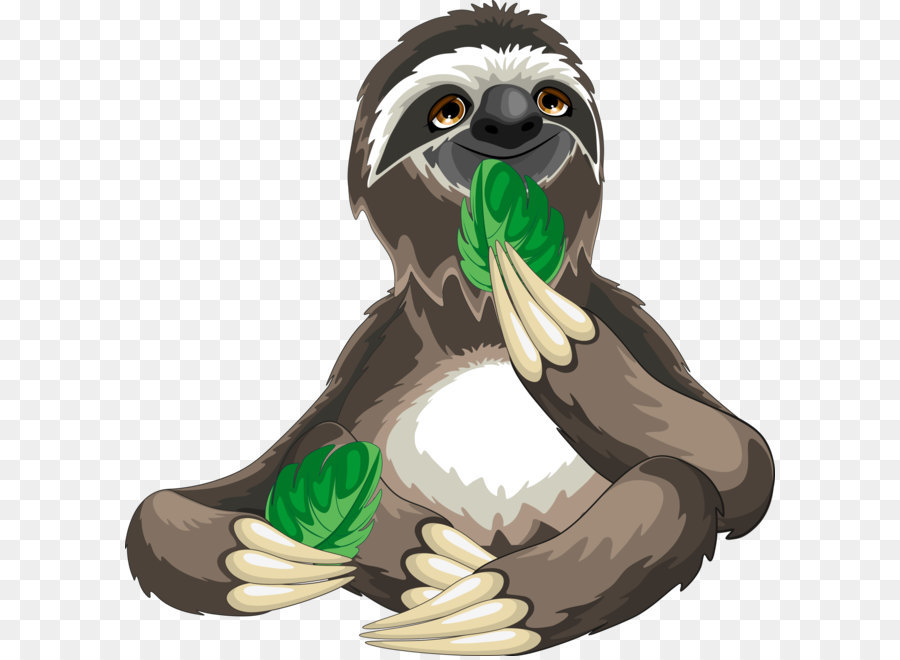 Sloth Cartoon Royalty-free - Sloths eat leaves png download - 1837*1855 - Free Transparent Sloth png Download.