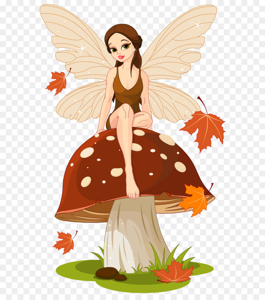 Mushroom Fairy ring Marasmius oreades Fungus - Autumn Fairyand Mushroom PNG Clip-Art Image png download - 2642*4102 - Free Transparent Fairy png Download.