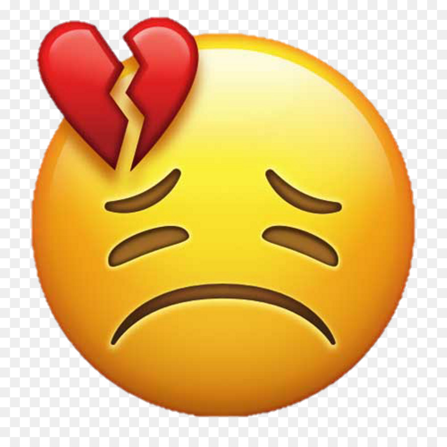 Emoji Broken heart Love Smiley - Emoji png download - 1024*1024 - Free Transparent Emoji png Download.
