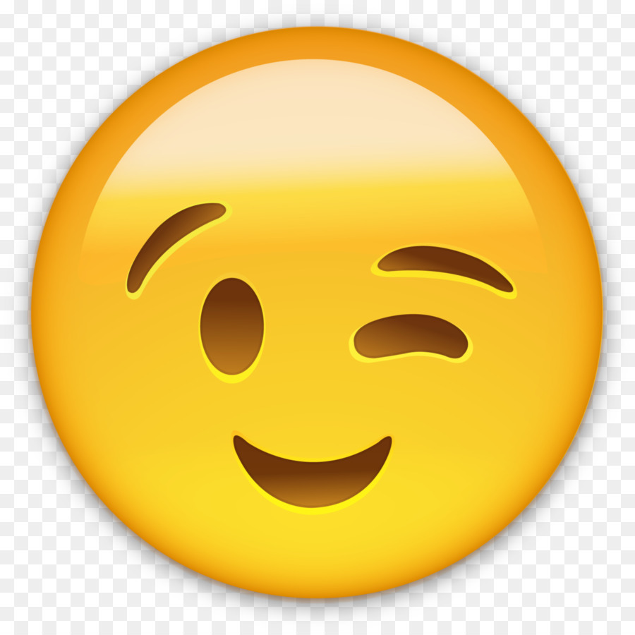 Smiley Emoticon Wink WhatsApp Clip art - smile emoji png download - 1200*1200 - Free Transparent Smiley png Download.