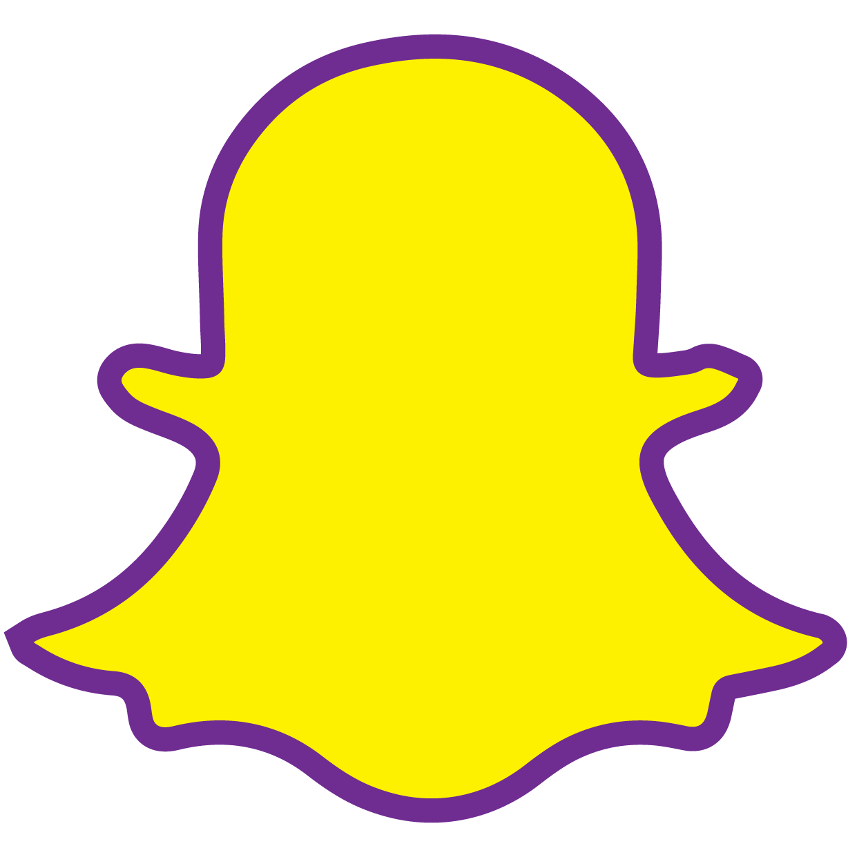 Snapchat logo PNG transparent image download, size: 500x500px