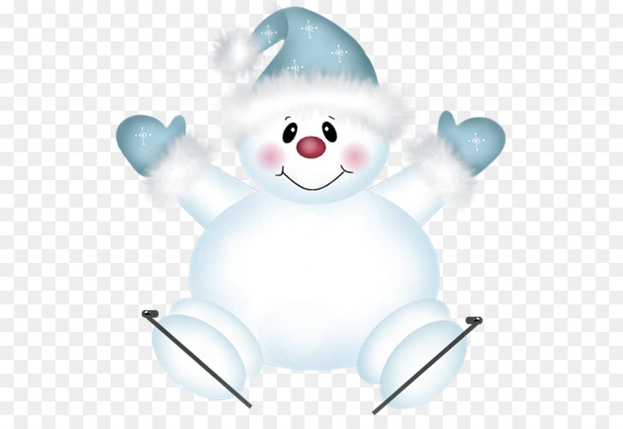 Snowman Christmas Drawing Clip art - Cute PNG Snowman with Skies Clipart png download - 565*601 - Free Transparent Snowman png Download.