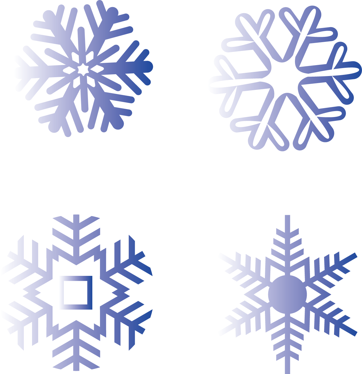 Silhouette of a simple snowflake. Blue snowflake pattern linear.Snow  element 16637362 PNG