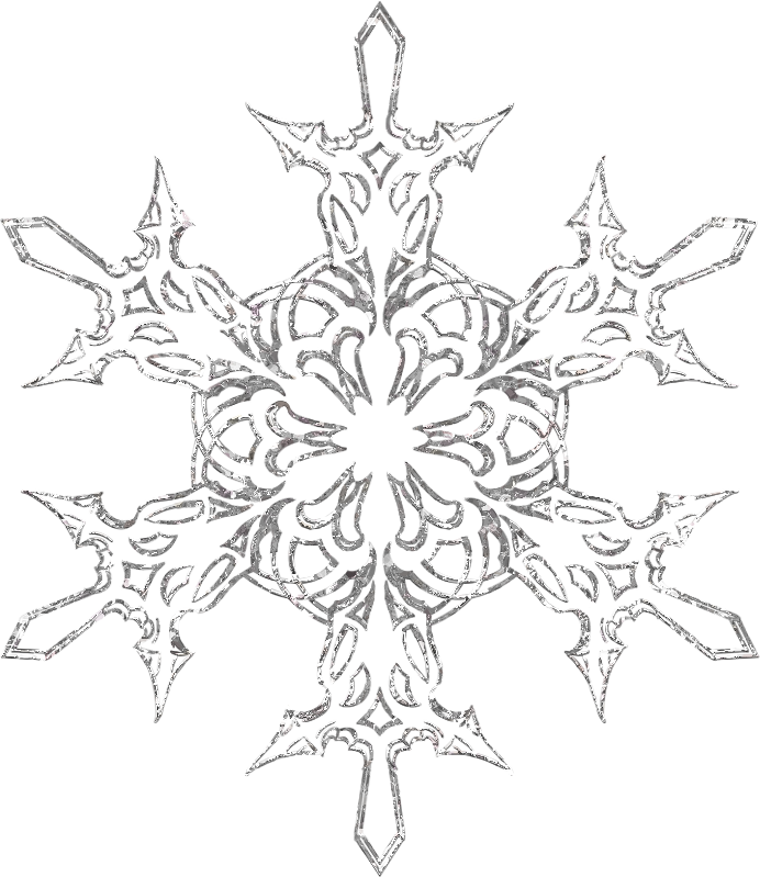 Silver Snowflake transparent PNG - StickPNG