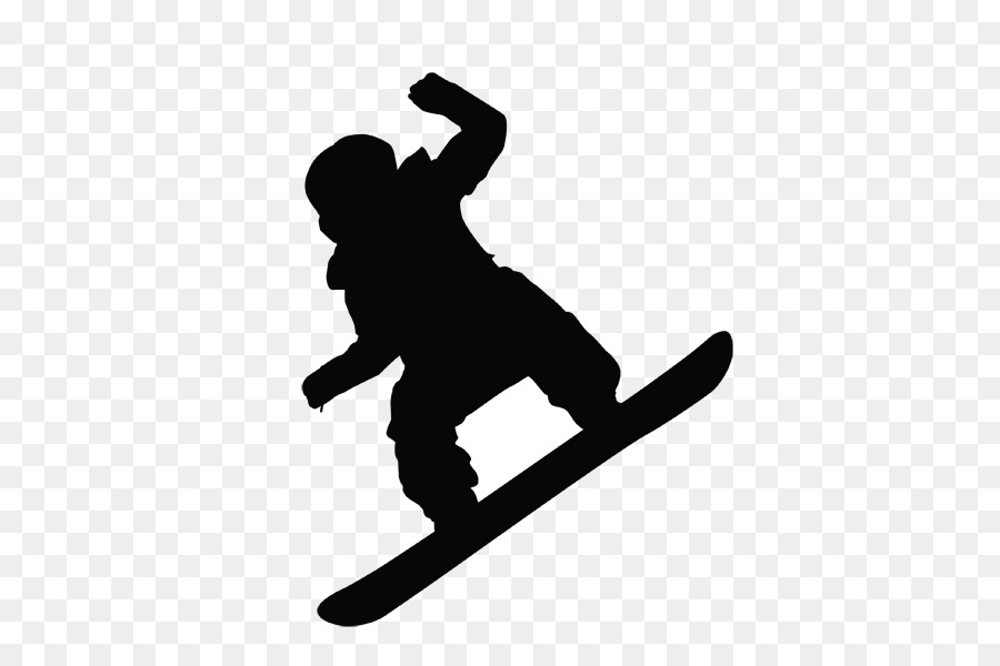 Snowboarding Silhouette Skiing Ski Bindings - snowboard png download - 600*600 - Free Transparent Snowboarding png Download.