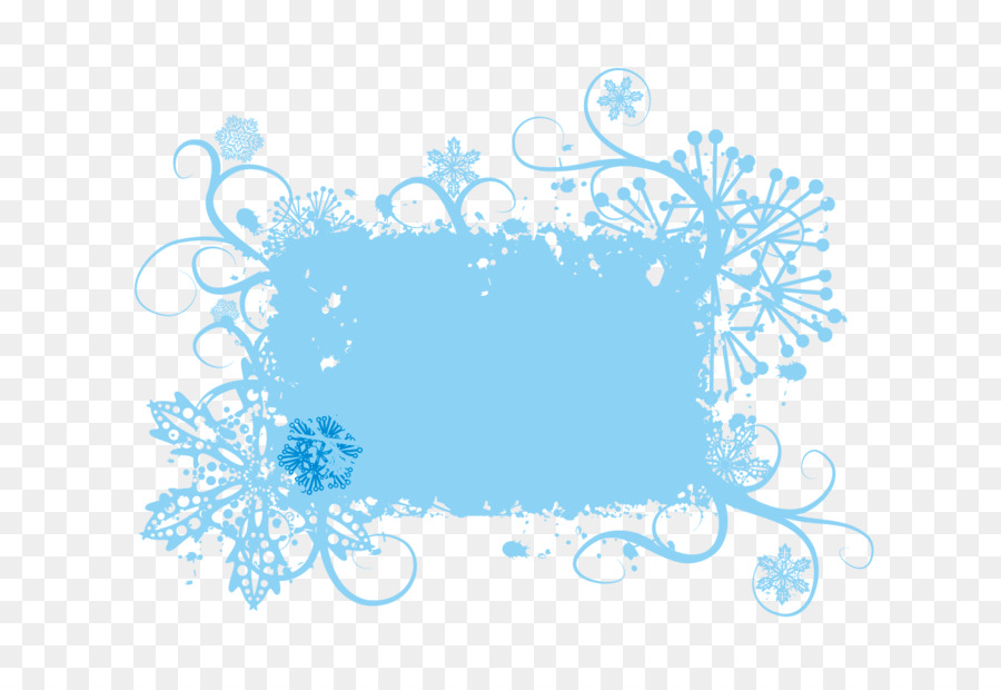 Euclidean vector Snowflake Graphic design - blue ink jet border png download - 1253*837 - Free Transparent Snowflake png Download.