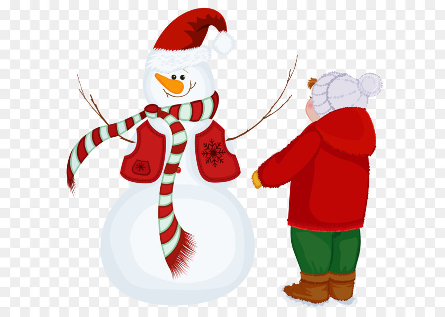 Snowman Clip art - Transparent Snowman and Kid PNG Clipart png download - 4022*3876 - Free Transparent Snowman png Download.