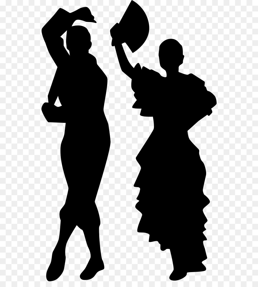 Flamenco Dance Silhouette Female - Silhouette png download - 612*981 - Free Transparent  png Download.
