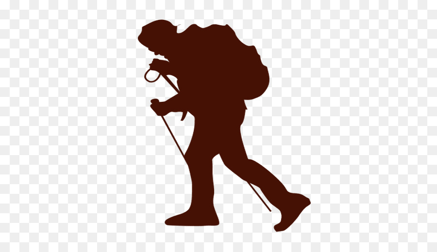 Hiking Silhouette Clip art - Silhouette png download - 512*512 - Free Transparent Hiking png Download.
