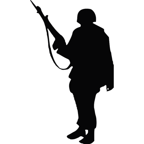 Soldier Silhouette Clip art - Soldier png download - 500*500 - Free ...