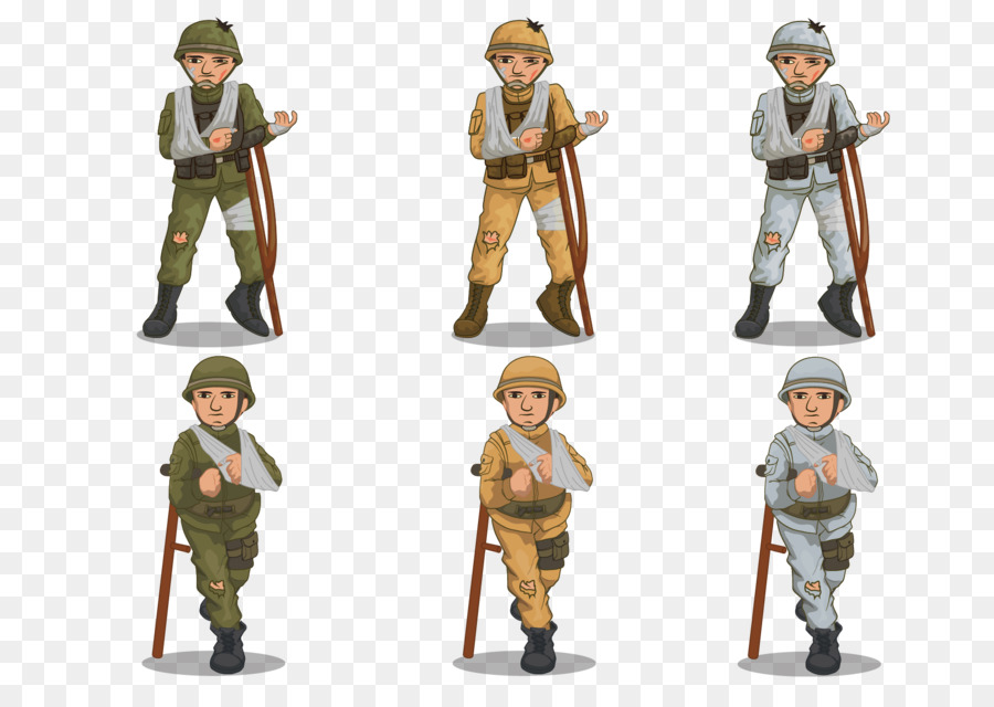 Soldier Euclidean vector Wounded in action Clip art - Cartoon disabled soldiers png download - 1715*1189 - Free Transparent Soldier png Download.