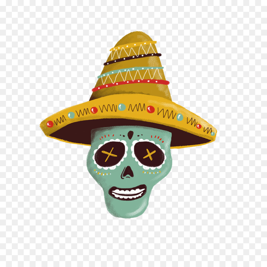 Sombrero Hat Mexico Calavera Headgear - 5 De Mayo png download - 1200*1200 - Free Transparent Sombrero png Download.