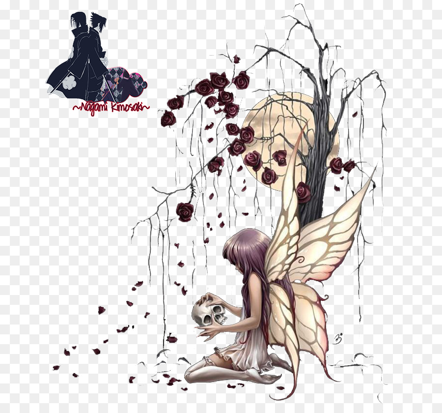 Fairy Illustration Flower Shadows, Skeletons and a Southern Belle Cartoon - Fairy png download - 724*837 - Free Transparent Fairy png Download.