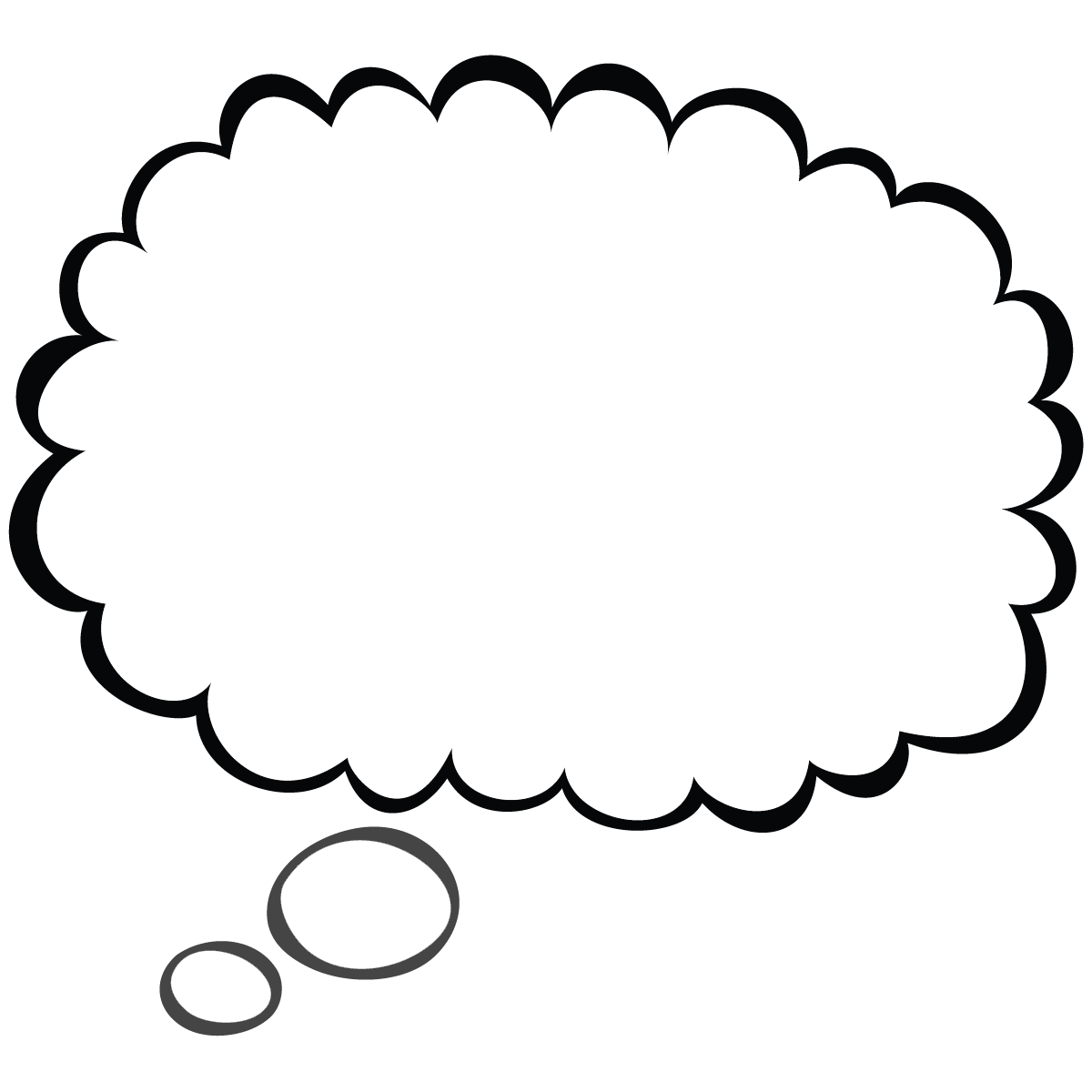 Speech balloon Thought Clip art - Thought Bubble Transparent png ...