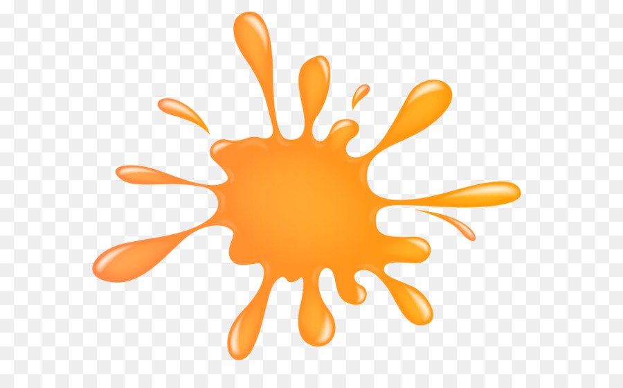 Paint Clip art - Orange Splat Cliparts png download - 697*600 - Free Transparent Orange png Download.