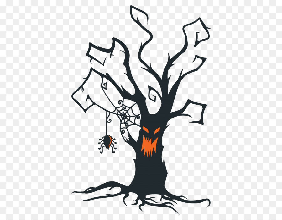 The Halloween Tree Clip art - Creepy Tree png download - 700*700 - Free Transparent Halloween Tree png Download.