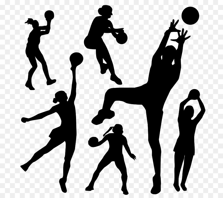 Netball Silhouette Illustration - People Sport PNG File png download - 800*800 - Free Transparent NETBALL png Download.
