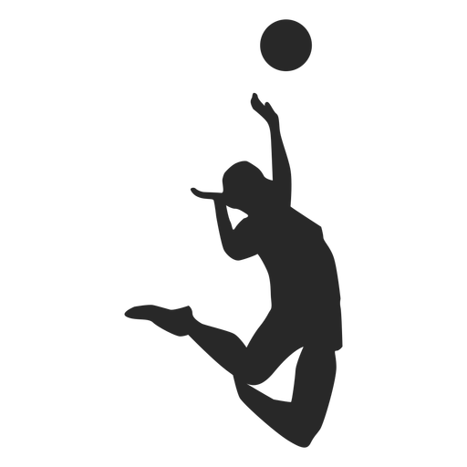 Volleyball player Sports Silhouette - volleyball png download - 512*512 ...
