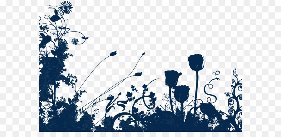 Flowers silhouette png download - 1344*874 - Free Transparent Silhouette png Download.