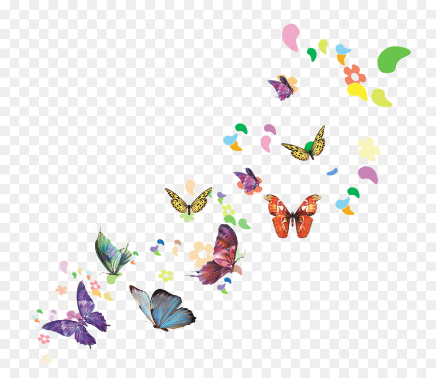 Download Spring Illustration - butterfly png download - 1944*1664 - Free Transparent Download png Download.