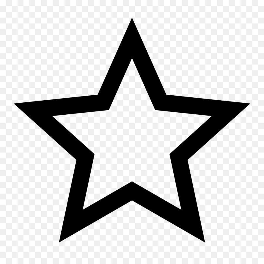Five-pointed star Outline Symbol Clip art - star png download - 1600*1600 - Free Transparent Star png Download.
