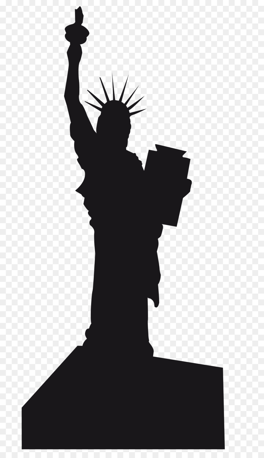 Statue of Liberty Silhouette Scalable Vector Graphics - statue of ...