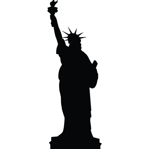Statue of Liberty Silhouette - statue of liberty png download - 512*512 ...