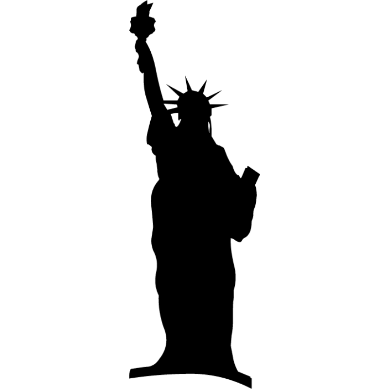 Statue of Liberty Building Silhouette - statue of liberty png download ...