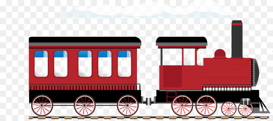 Train Rail transport Steam locomotive Illustration - Vector hand train png download - 2579*1130 - Free Transparent Train png Download.