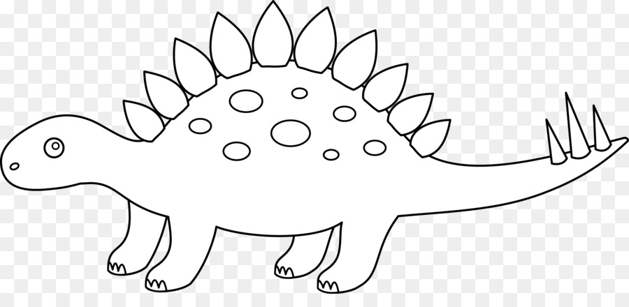 Stegosaurus Tyrannosaurus Apatosaurus Triceratops Clip art - Stegosaurus Outline png download - 8881*4154 - Free Transparent Stegosaurus png Download.