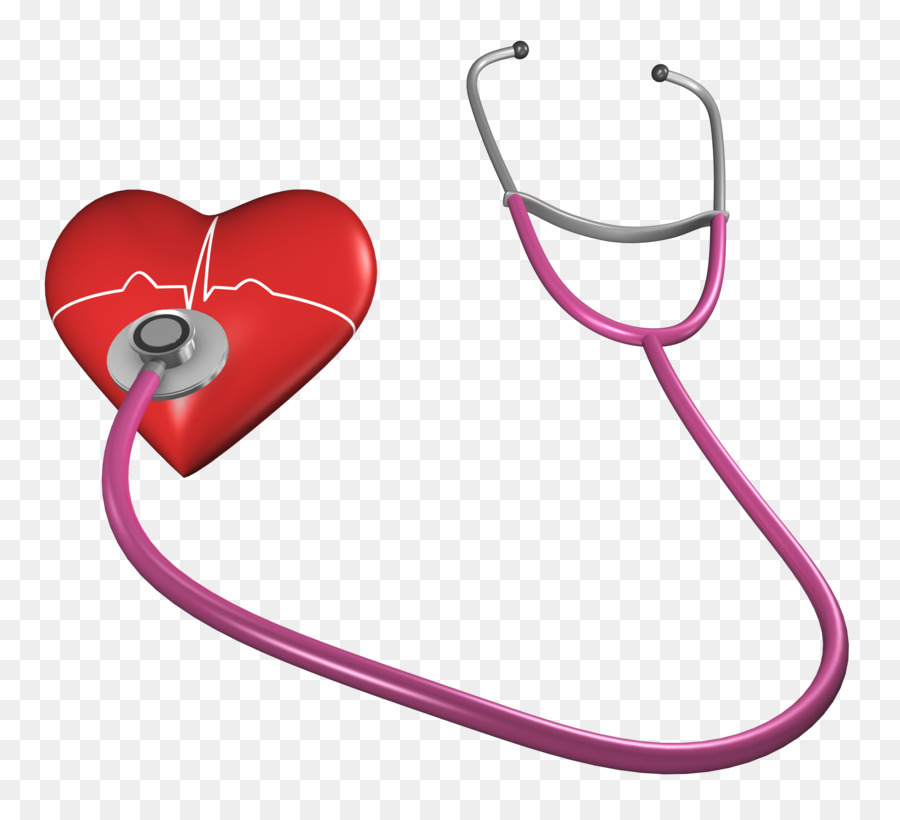 Stethoscope Heart Medicine - Stethoscope With Heart Transparent png download - 3000*2718 - Free Transparent  png Download.