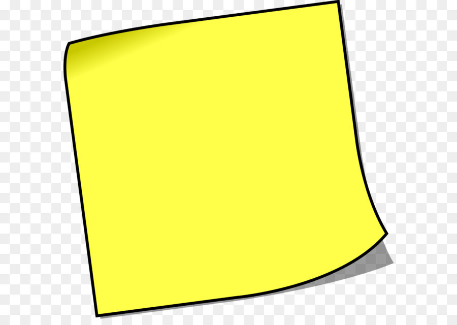 Post-it note Paper Clip art - Sticky note PNG png download - 900*869 - Free Transparent Post It Note png Download.