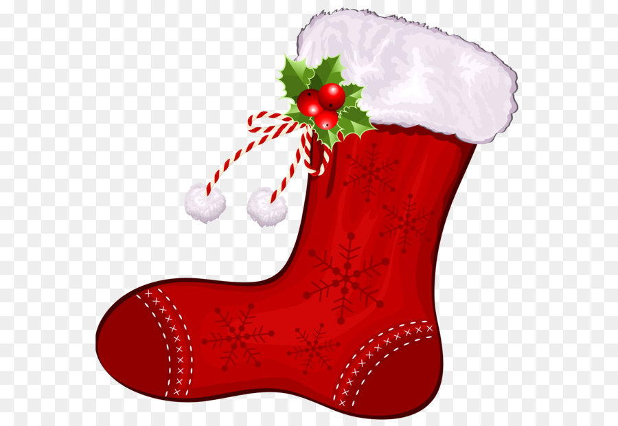Christmas stocking Clip art - Large Transparent Christmas Red Stocking PNG Clipart png download - 3600*3415 - Free Transparent Christmas  png Download.