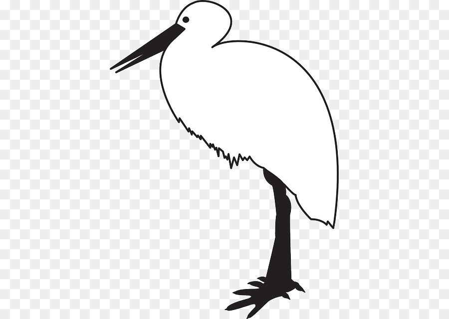 White stork Bird Black stork Beak Clip art - Bird png download - 459*640 - Free Transparent White Stork png Download.