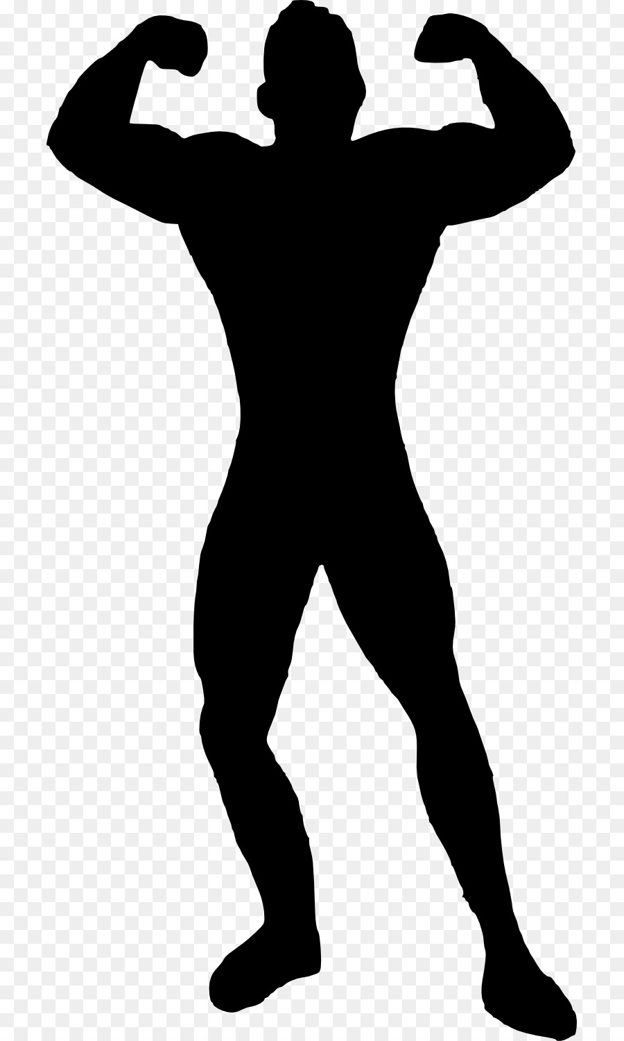 Silhouette Deadpool Muscle - muscle png download - 765*1500 - Free Transparent Silhouette png Download.