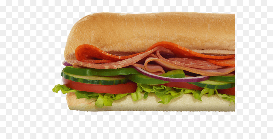 Submarine sandwich SUBWAY Bacon Salad - sub sandwich png download - 650*450 - Free Transparent Submarine Sandwich png Download.