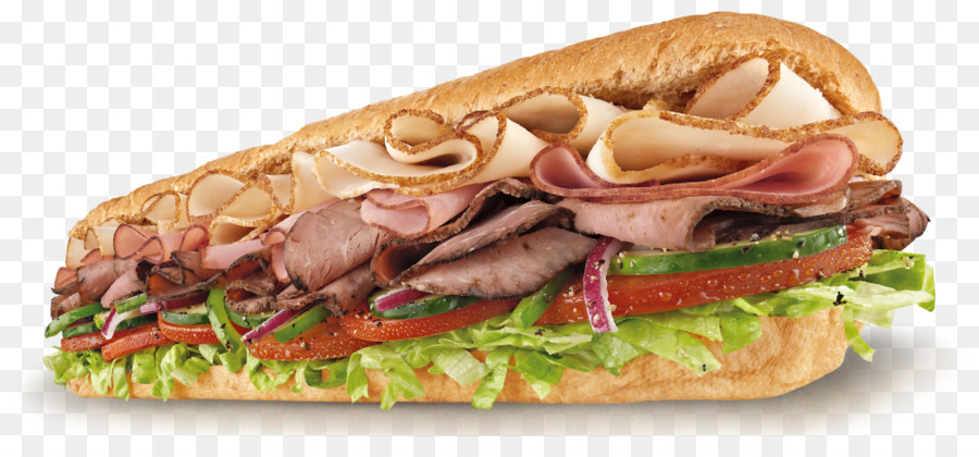 BLT Submarine sandwich Subway Pulled pork - sub sandwich png download - 1010*450 - Free Transparent BLT png Download.