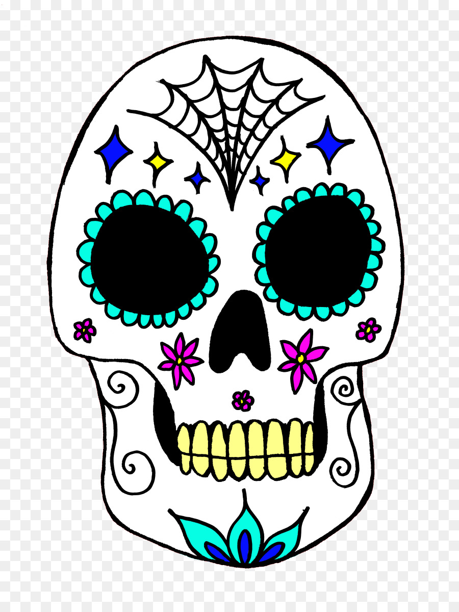 Calavera Skull Day of the Dead Art Costume - sugar skulls png download - 893*1200 - Free Transparent Calavera png Download.