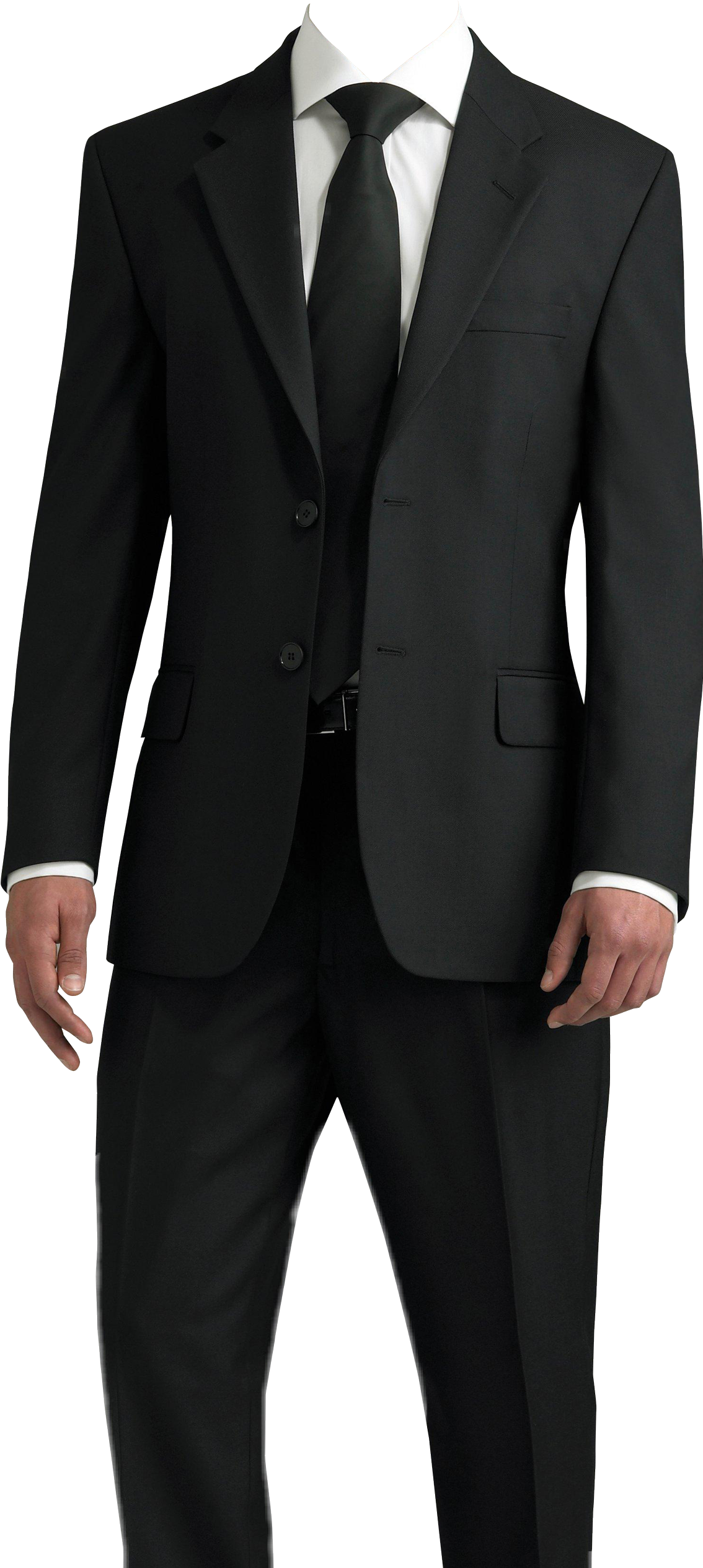 Half Length Suit in Black Color 18246164 PNG