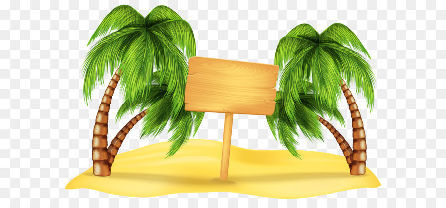 Beach Summer Clip art - Transparent Beach Palm Decoration PNG Clipart png download - 5100*3210 - Free Transparent Summer Vacation png Download.
