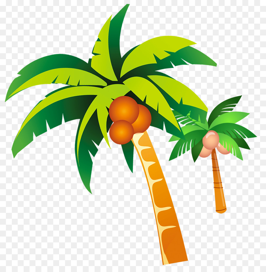 Summer Clip art - coconut tree png download - 2000*2041 - Free Transparent Summer png Download.
