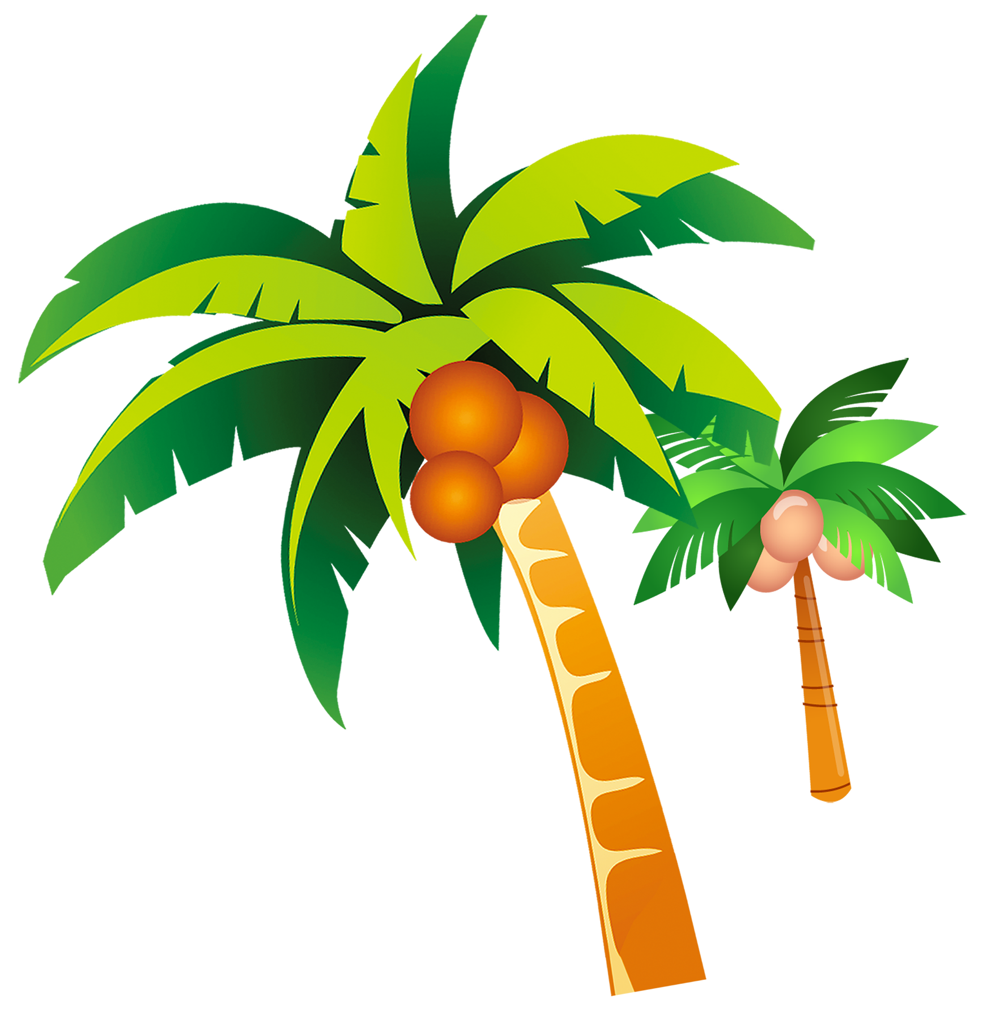 Coconut Tree Clip Art Coconut Tree Vector Material Png Png Download ...