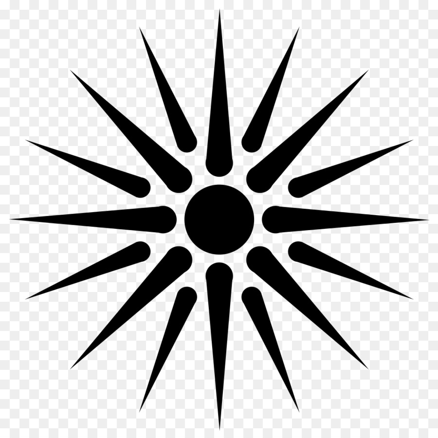Vergina Sun Macedonia Symbol Argead dynasty - sun vector png download - 1024*1024 - Free Transparent Vergina png Download.