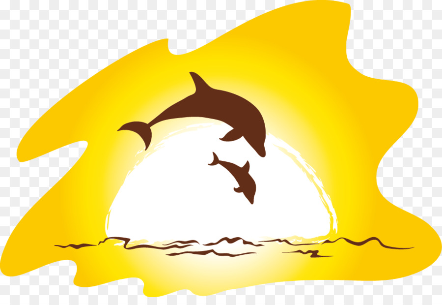 Sunset Beach Clip art - dolphin png download - 952*639 - Free Transparent Sunset png Download.