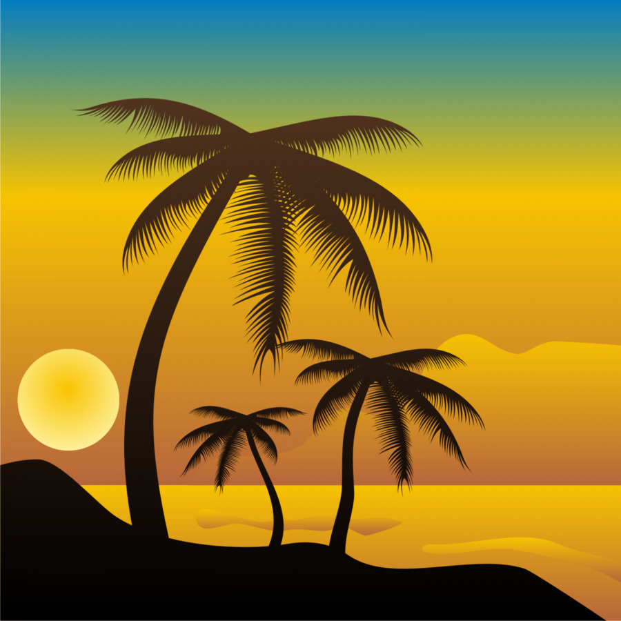 Beach Arecaceae Drawing Clip art - Beaches png download - 1440*1440 - Free Transparent Beach png Download.