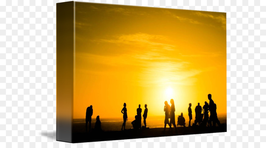 Silhouette Stock photography Heat Sky plc - Sunset Beach png download - 650*489 - Free Transparent Silhouette png Download.