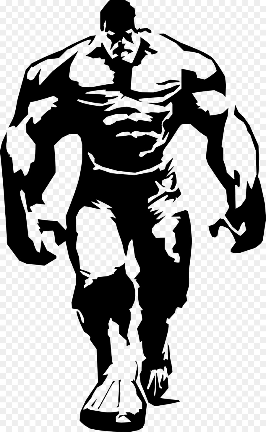 Hulk Stencil Airbrush Superhero - bodybuilding png download - 1000*1622 - Free Transparent Hulk png Download.