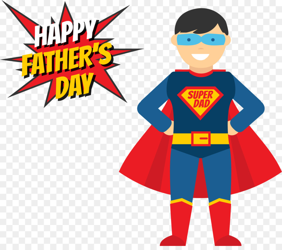 Fathers Day Superhero Illustration - My superman daddy png download - 1909*1670 - Free Transparent Father png Download.