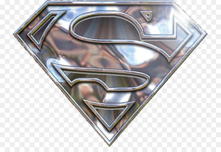 Superman logo Steel (John Henry Irons) Batman Superhero - Metallic SuperMan Logo png download - 800*601 - Free Transparent Superman png Download.