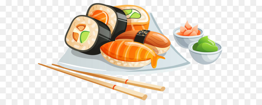 Sushi Japanese Cuisine Clip art - Sushi PNG Clipart Image png download - 4600*2490 - Free Transparent Sushi png Download.